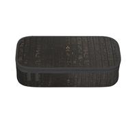 DEXNEL Estuche escolar portátil con cremallera y jeroglífico egipcio antiguo, estuche multifuncional resistente de alta capacidad para niños, Black, Talla única, Organizador de bolsas