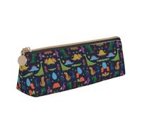 DEXNEL Estuche organizador de papelería de piel con diseño de hoja de palma, bonito estuche portátil para maquillaje, White, Talla única, Neceser de maquillaje