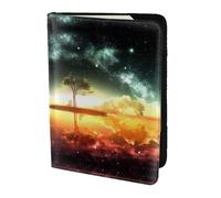 Dexnel Funda para pasaporte de viaje con estampado de cielo de anime, para mujeres y hombres, bonita funda para pasaporte de viaje