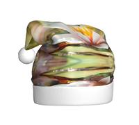 Dexnel Gorro cálido de invierno con estampado de flor de loto, 1 pieza, unisex, regalo de Navidad, para adultos, vacaciones, árbol de Navidad, decoración de árbol de Navidad, sombrero de Papá
