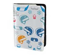 Dexnel Hockey Elements - Funda para pasaporte, diseño creativo, 1 unidad, para viajes, mujeres y hombres, bonita funda para pasaporte de viaje