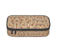 DEXNEL Labrador Retriever Dogs - Estuche escolar portátil con cremallera, estuche multifuncional resistente de alta capacidad para niños, Black, Talla única, Organizador de bolsas