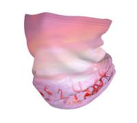 Dexnel Pañuelo calentador de cuello con diseño de flamencos rosados, pasamontañas multifuncional, polaina elástica, protección contra el viento