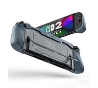 Dexnor Compatible con Funda Nintendo Switch 2 2025, Cubierta Acoplable Ultraligera Y A Prueba De Golpes con Agarre Ergonómico Antideslizante Y Soporte para Uso De Soporte - Azul Marino