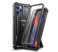 Dexnor Funda Compatible con iPhone 12/12 Pro de Cuerpo Completo Resistente a Prueba de Golpes Militar Probada contra Caídas Protector de Pantalla Integrado y Soporte para - Negro