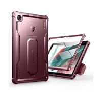 Dexnor Funda Compatible con Samsung Galaxy Tab A8 [Protector de Pantalla Incorporado y Soporte], Cubierta Protectora antisísmica de Grado Militar Pesado para Samsung Galaxy Tab A8 - Mágico Rojo