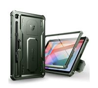 Dexnor Funda Compatible con Samsung Galaxy Tab S6 Lite [Protector de Pantalla Incorporado y Soporte], Cubierta Protectora antisísmica de Grado Militar Pesado para Samsung Tab S6 Lite - Militar Verde