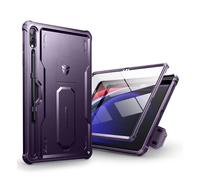 Dexnor Funda Compatible con Samsung Galaxy Tab S9 Plus [Protector de pantalla incorporado y soporte], Cubierta protectora antisísmica de grado militar pesado para Samsung Tab S9 Plus- Púrpura Fantasma