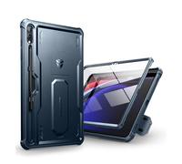Dexnor Funda Compatible con Samsung Galaxy Tab S9 Plus [Protector de Pantalla Incorporado y Soporte], Cubierta Protectora antisísmica de Grado Militar Pesado para Samsung Tab S9 Plus - Azul Marino