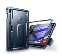 Dexnor Funda Compatible con Samsung Galaxy Tab S9 [Protector de Pantalla Incorporado y Soporte], Cubierta Protectora antisísmica de Grado Militar Pesado para Samsung Galaxy Tab S9 - Azul Marino