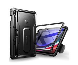 Dexnor Funda Compatible con Samsung Galaxy Tab S9 [Protector de Pantalla Incorporado y Soporte], Cubierta Protectora antisísmica de Grado Militar Pesado para Samsung Galaxy Tab S9 - Negro