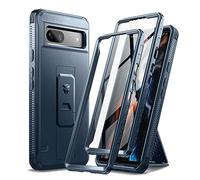 Dexnor Funda de Cuerpo Completo para Google Pixel 7A【Marco Frontal Doble y Soporte】, Tecnología de Amortiguador, Protección contra Caídas, Resistente a los Golpes - Azul Naval