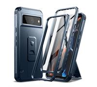 Dexnor Funda de Cuerpo Completo para Google Pixel 8【Marco Frontal Doble y Soporte】, Tecnología de Amortiguador, Protección contra Caídas, Resistente a los Golpes - Azul Naval