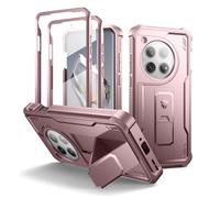Dexnor Funda de Cuerpo Completo para OnePlus 12【Marco Frontal Doble y Soporte】, Tecnología de Amortiguador, Protección contra Caídas, Resistente a los Golpes - Polvo Peonía