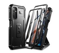 Dexnor Funda de Cuerpo Completo para Samsung Galaxy A24【Marco Frontal Doble y Soporte】, Tecnología de Amortiguador, Protección contra Caídas, Resistente a los Golpes - Negro