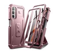 Dexnor Funda de Cuerpo Completo para Samsung Galaxy A25/A24【Marco Frontal Doble y Soporte】, Tecnología de Amortiguador, Protección contra Caídas, Resistente a los Golpes - Polvo Peonía