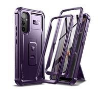 Dexnor Funda de Cuerpo Completo para Samsung Galaxy A54【Marco Frontal Doble y Soporte】, Tecnología de Amortiguador, Protección contra Caídas, Resistente a los Golpes - Phantom Purple