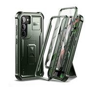 Dexnor Funda de cuerpo completo para Samsung Galaxy S23 【Marco frontal doble y soporte】, tecnología de amortiguador de golpes, protección contra caídas, funda resistente a los golpes, Verde