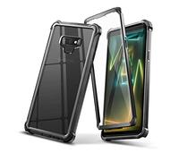 Dexnor Funda para Galaxy Note 9 con Protector de Pantalla Transparente de Grado Militar Resistente 360 Cuerpo Completo Protector a Prueba de Golpes Cubierta Trasera Dura Funda Parachoques - Negro