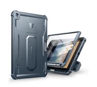 Dexnor Funda para iPad 9.7 Pulgadas (2017/2018), 360°Cubierta Protectora de Todo el Cuerpo Carcasa del Parachoques con Protector de Pantalla Incorporado para iPad 9.7" - Azul Marino