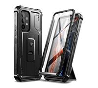 Dexnor Funda para Samsung Galaxy A53, Protector de Pantalla Integrado y Soporte 360 de Cuerpo Completo, Resistente a los Golpes, Negro