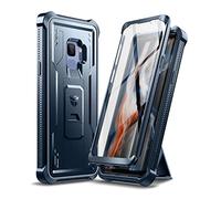 Dexnor Funda para Samsung Galaxy S9 de Cuerpo Completo Resistente a Prueba de Golpes Militar Probada contra Caídas Protector de Pantalla Integrado y Soporte para - Azul