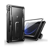 Dexnor Funda para Samsung Galaxy Tab S9 FE Plus [Protector de Pantalla Incorporado y Soporte], Cubierta Protectora antisísmica de Grado Militar Pesado para Samsung Galaxy Tab S9 FE Plus - Negro