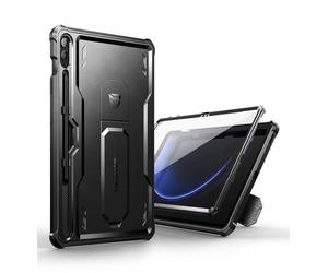 Dexnor Funda para Samsung Galaxy Tab S9 FE Plus [Protector de Pantalla Incorporado y Soporte], Cubierta Protectora antisísmica de Grado Militar Pesado para Samsung Galaxy Tab S9 FE Plus - Negro