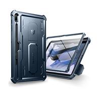 Dexnor Funda para Samsung Galaxy Tablet S7/8 Plus, [Protector de Pantalla Integrado y Soporte] con Soporte para bolígrafo, Resistente a Prueba de Golpes, Color Azul