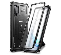 Funda Dexnor para Samsung Galaxy Note 10 Plus, [Protector de pantalla integrado y soporte] Protectora de grado militar resistente a prueba de golpes para Samsung Note 10+ - Negro nuevo