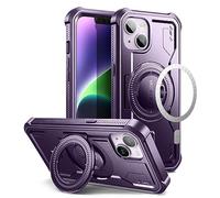 Dexnor Funda Soporte Magnético para iPhone 13/14 - 【Compatible con MagSafe】【360 ° protección de Todo el Cuerpo 】【con Soporte】 Carcasa 13/14 (6,1'') - Púrpura Fantasma