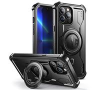 Dexnor Funda Soporte Magnético para iPhone 13 Pro MAX - 【Compatible con MagSafe】【360 ° protección de Todo el Cuerpo 】【con Soporte】 Carcasa 13 ProMax (6,7'') - Negro