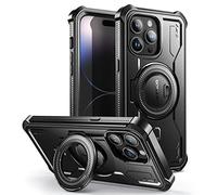Dexnor Funda Soporte Magnético para iPhone 14 Pro MAX - 【Compatible con MagSafe】【360 ° protección de Todo el Cuerpo 】【con Soporte】 Carcasa 14 ProMax (6,7'') - Negro