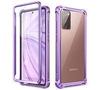 Dexnor para Samsung Galaxy Note 20 5G Funda, 6.7” con Protector de Pantalla Incorporado Cubierta Transparente de Cuerpo Completo de 360 Grados - Púrpura