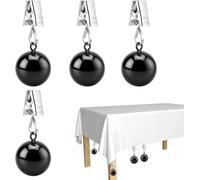 Dexpally 4 Piezas Pesos para Cortinas de Exterior Sujeta Manteles de Mesa Exterior Pinzas Sujeta Manteles Pesas para Manteles de Exterior Pesos Resistentes para Manteles, 65g