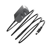 Dexpt Cargador de repuesto de 18 V para Hyperice Hypervolt 2, 2 Pro, Go | 53200 038-00 55000 001-00 - Cable de alimentación para pistola de masaje, conector circular, cable de datos con longitud