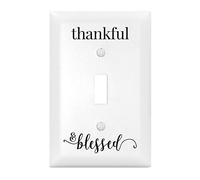 Dexsa Thankful & Blessed Let Your Light Shine Cubierta para Interruptor de luz Individual