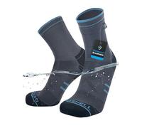 DexShell Calcetines impermeables para correr para hombres y mujeres, ajuste de compresión, forro Coolmax y membrana transpirable, senderos de invierno, caminos fangosos, carreras mojadas, Gris
