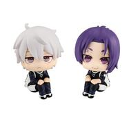 DEXSHUN 2 piezas Nagi Seishiro Figura Anime Mini Linda Modelo REO Mikage Mirar Hacia Arriba Figura 11cm PVC Estatua Sentado Decoraciones de Escritorio Regalos Figurina