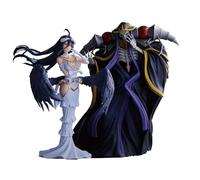 DEXSHUN 2pcs Albedo Figuras Anime Ooal Gown Figura Modelo Dibujos Animados Figura de Acción PVC Escultura Decoración Coleccionable Regalo para fans del anime