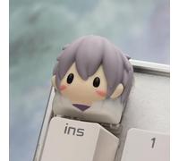 DEXSHUN Anime Cartoon Keycaps Nagisa Kaworu Teclado Mecánico Teclas Figuras Anime Figura Nagisa Kaworu Tapas de teclas Resinoso Gaming Keyboard Accesorios Coleccionables Regalos