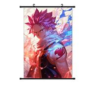 DEXSHUN Erza·Scarlet Poster Anime Natsu Dragneel/Gurei Soruju/Lucy Heartfilia Pintura colgante 60 x 40 cm Anime Rollbild Anime Figuras Videojuego Scroll Tela Póster para Decoración de Pared Decoración