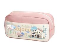 DEXSHUN Frieren Estuche Anime Helecho Cielo Fuerte Serie Anime Impreso Gran Capacidad Bolsa de Bolígrafos Bolsa de Papelería para Niñas Niños Suministros Escolares, tipo 18, 23×10×12cm, Estuche para