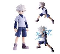 DEXSHUN Killua zaoldyeck Figura HxH Anime Action Figure Estatua PVC Cool Modelo de Escritorio Decoración Coleccionable Regalo 13 cm