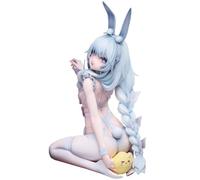 DEXSHUN MNF Le Malin Bunny Girl Figura de Acción Anime Figura de Acción Conejita Blanca Modelo Estatua Escritorio Decoración Ornamento Coleccionable Regalo para los fans del anime, 13 cm