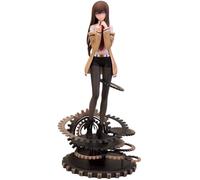 DEXSHUN Steins Gate Figura Makise Kurisu Anime Figura Estatua Dibujos Animados Personaje Modelo PVC Escritorio Decoración Colección Regalos 25 cm