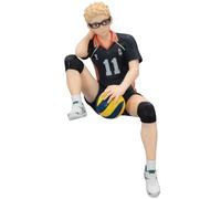 DEXSHUN Tsukishima Kei Figura Anime Sentada Tsukishima Kei Figure Statue 14cm PVC Model Desktop Ornament Regalo