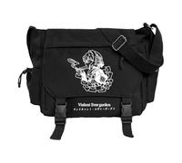 DEXSHUN Violet Evergarden Bolso de hombro para mujer, bolso de mensajero japonés lindo personaje de anime violeta Evergarden impresión bolso de gran capacidad mochila escolar adolescentes bandolera