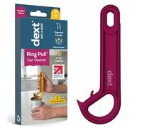 Dext - Abrelatas de anillo, abrelatas para personas mayores, artritis y Parkinson, fácil de abrir, mango ergonómico con agarre cómodo. Perfecto para bebidas, alimentos para mascotas y más (mora)