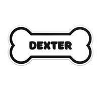 Dexter - Adhesivo de vinilo impermeable para parachoques de coche, laptop, botella de agua, pared y ventana, tamaño de 8 pulgadas más largo